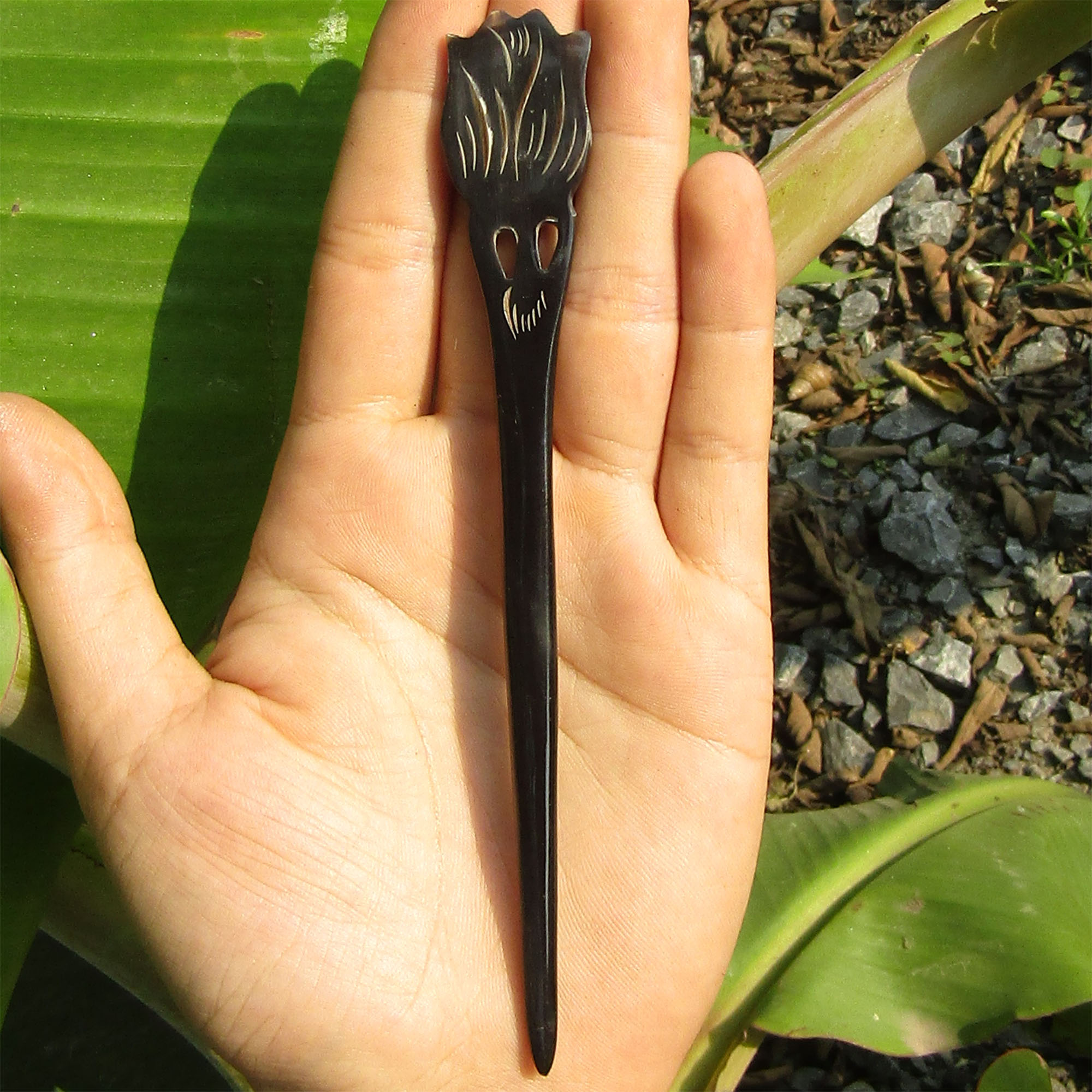 Trâm Sừng Cài Tóc TOKDODO Đục Khắc Tinh Sảo