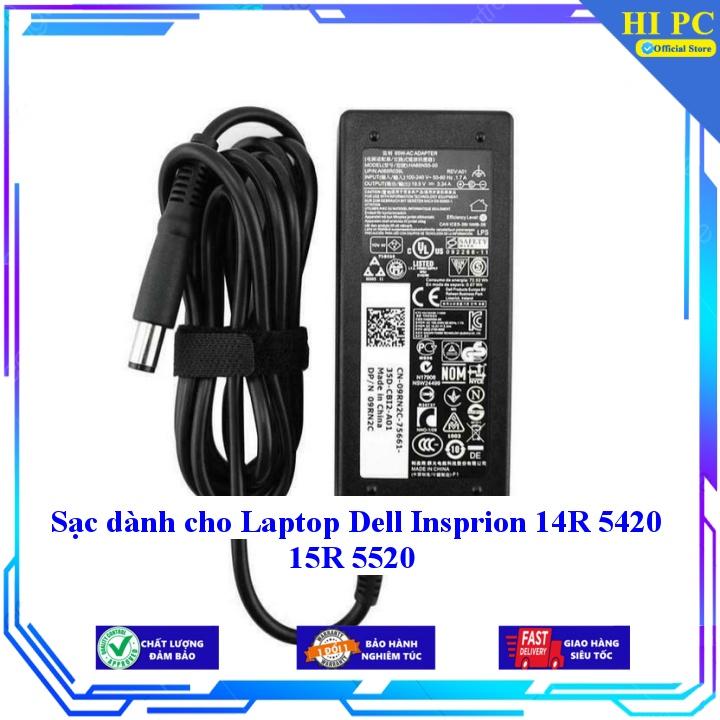 Sạc dành cho Laptop Dell Insprion 14R 5420 15R 5520 - Kèm Dây nguồn - Hàng Nhập Khẩu