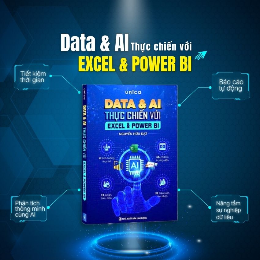 Sách Data & AI thực chiến với Excel & Power BI