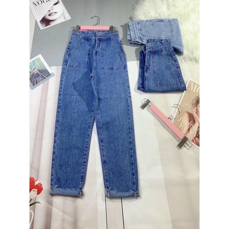 quần baggy 2 nút cao cấp cạp cao siêu đẹp baggy 2 nút