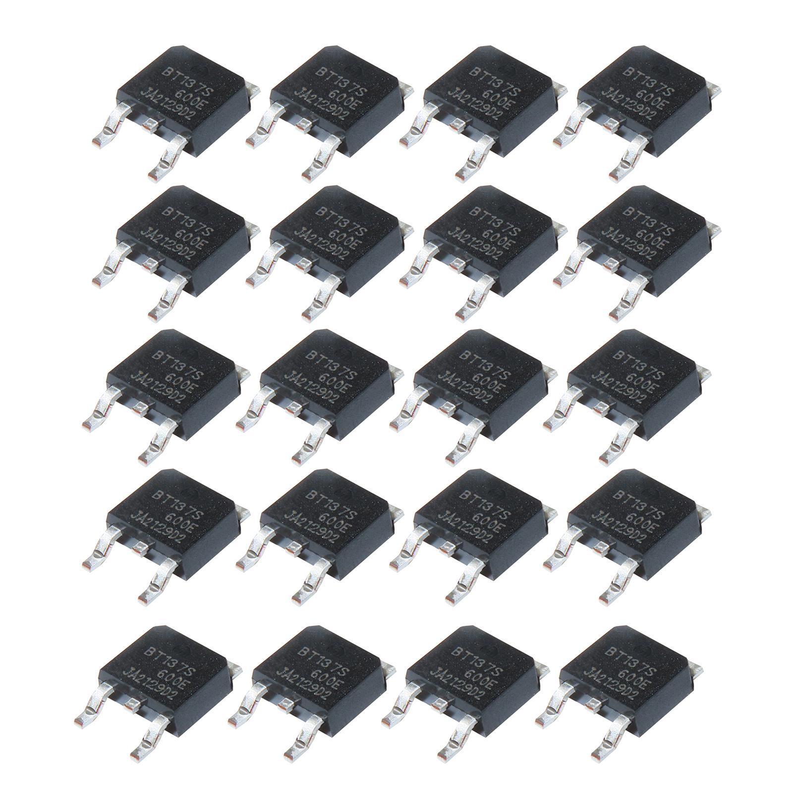 20Pcs Power General Purpose Transistors, assortment Small triacs Sens for Control Circuits Air Conditioners, Household Appliances Dimmers