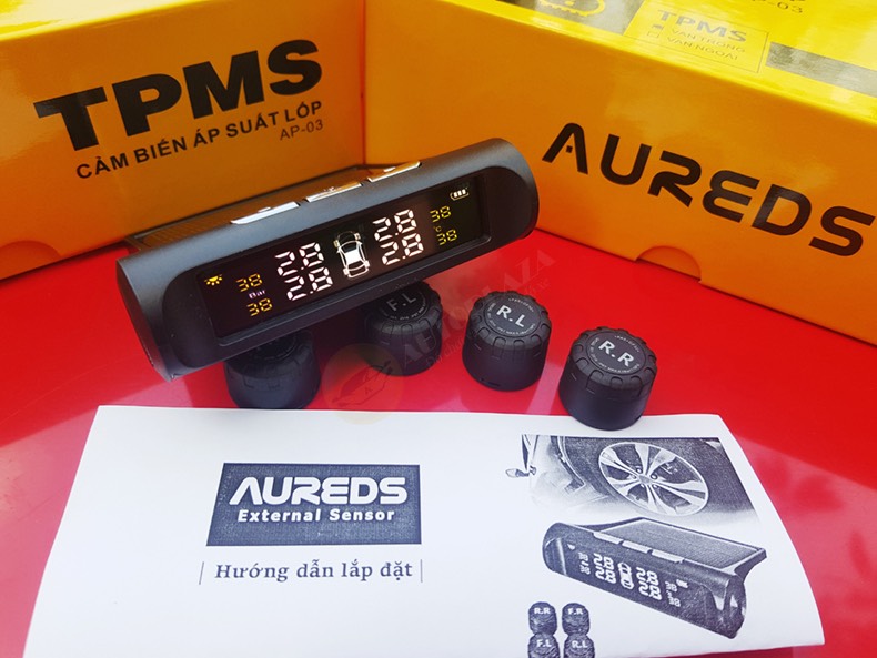 Cảm biến áp suất lốp (TPMS) van ngoài - cắm tẩu cho ô tô