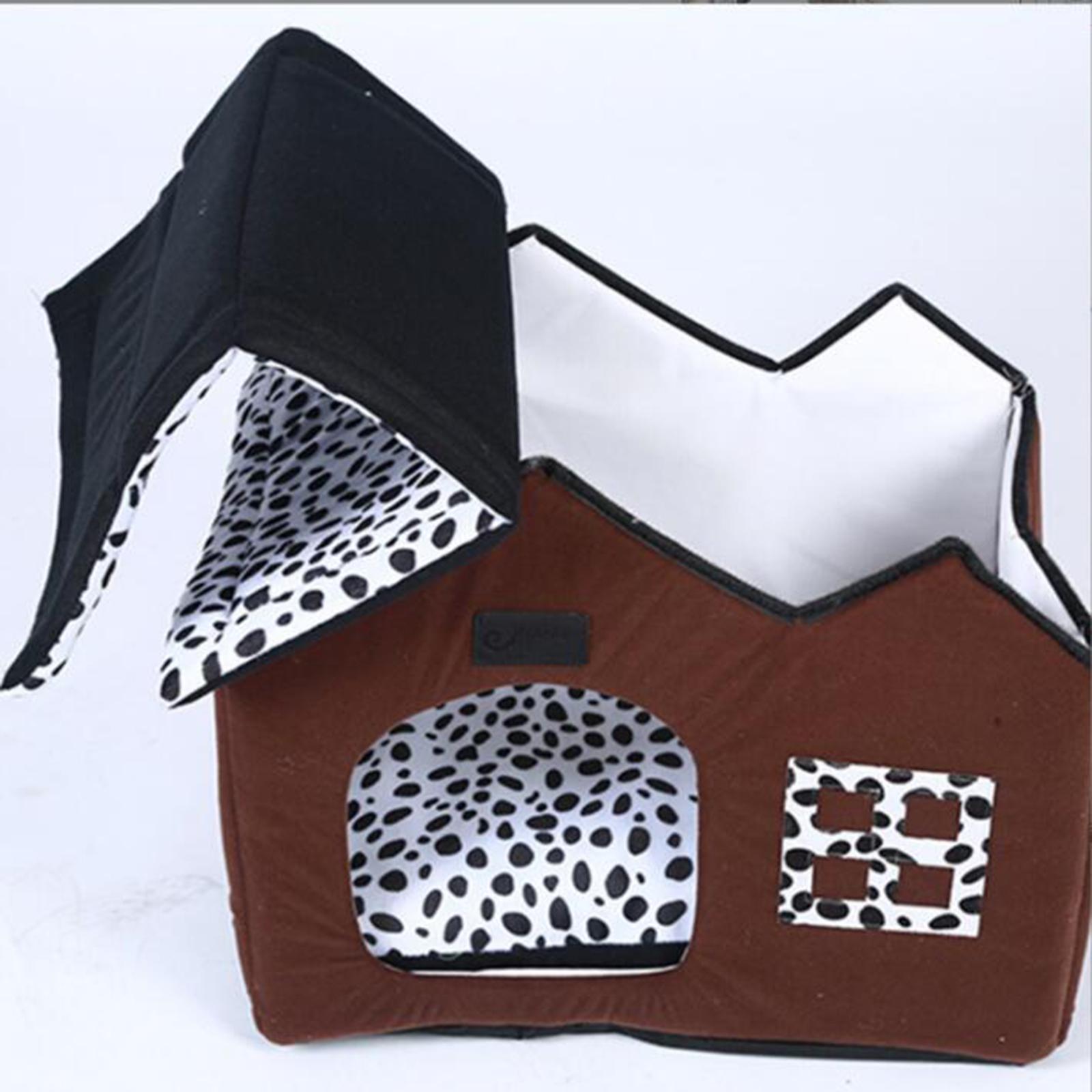 Pet Cat Bed Nest Small Dog House Washable Universal Foldable Puppy Shelter Warm Kennel Winter Cave for Indoor Outdoor Pet Supplies