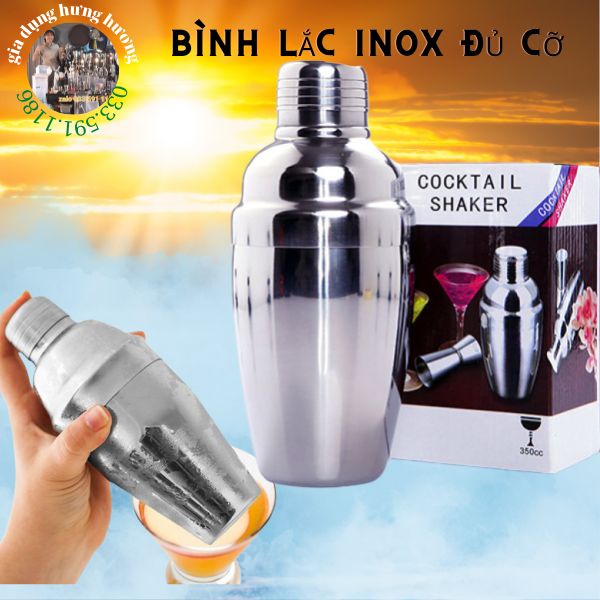 bình lắc inox pha chế, dụng cụ pha chế