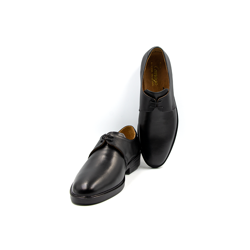 Giày tây nam Oxford Tomoyo đen bóng TMN23301