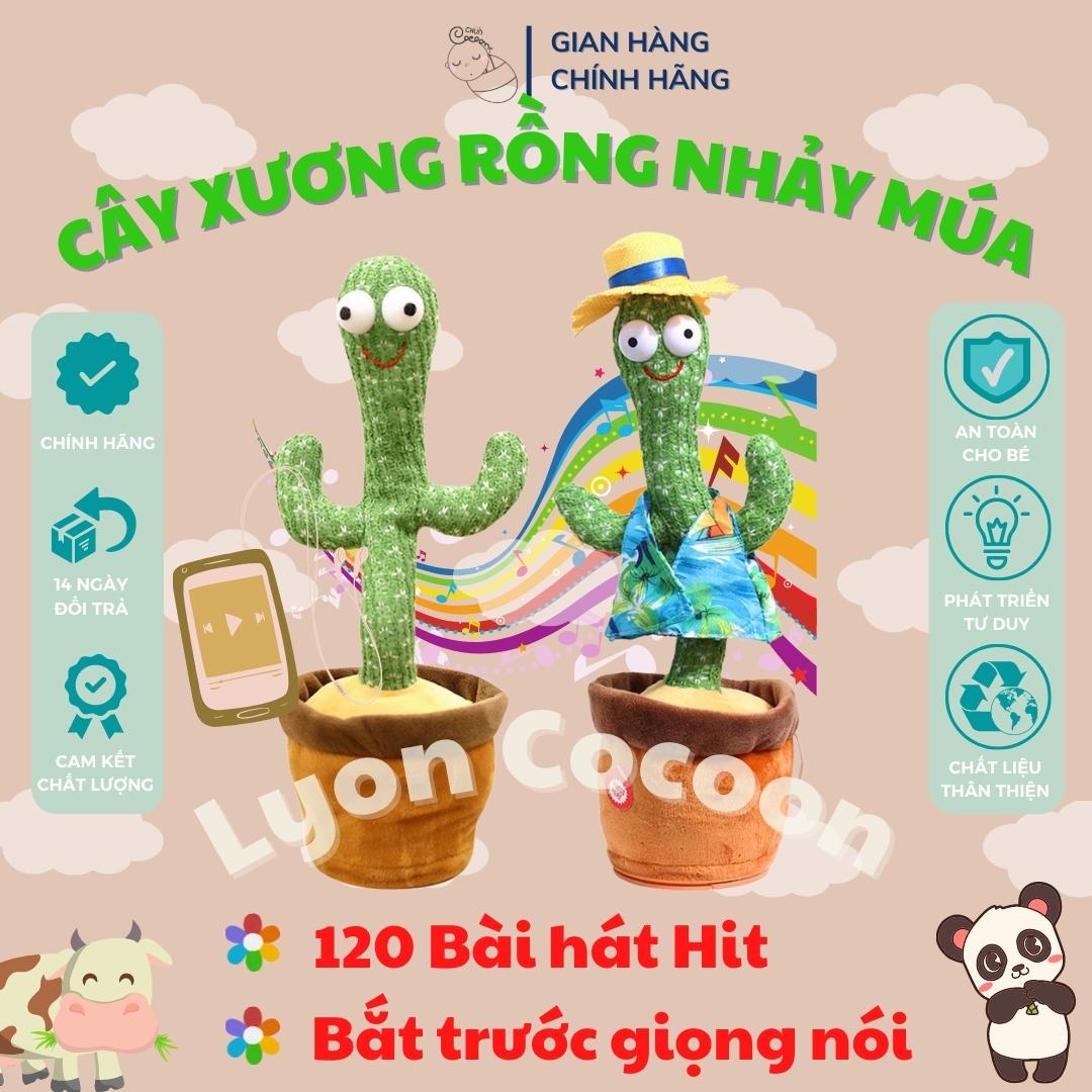 Đồ Chơi Cây Xương Rồng Nhảy Múa, Đồ Chơi Cho Bé Tăng Khả Năng Phát Triển Trí Tuệ, Giúp Bé Cầm Nắm, Nhận Biết Sớm [NHẠC VIỆT 120 BÀI, BẮT TRƯỚC GIỌNG, CÓ SẠC USB]