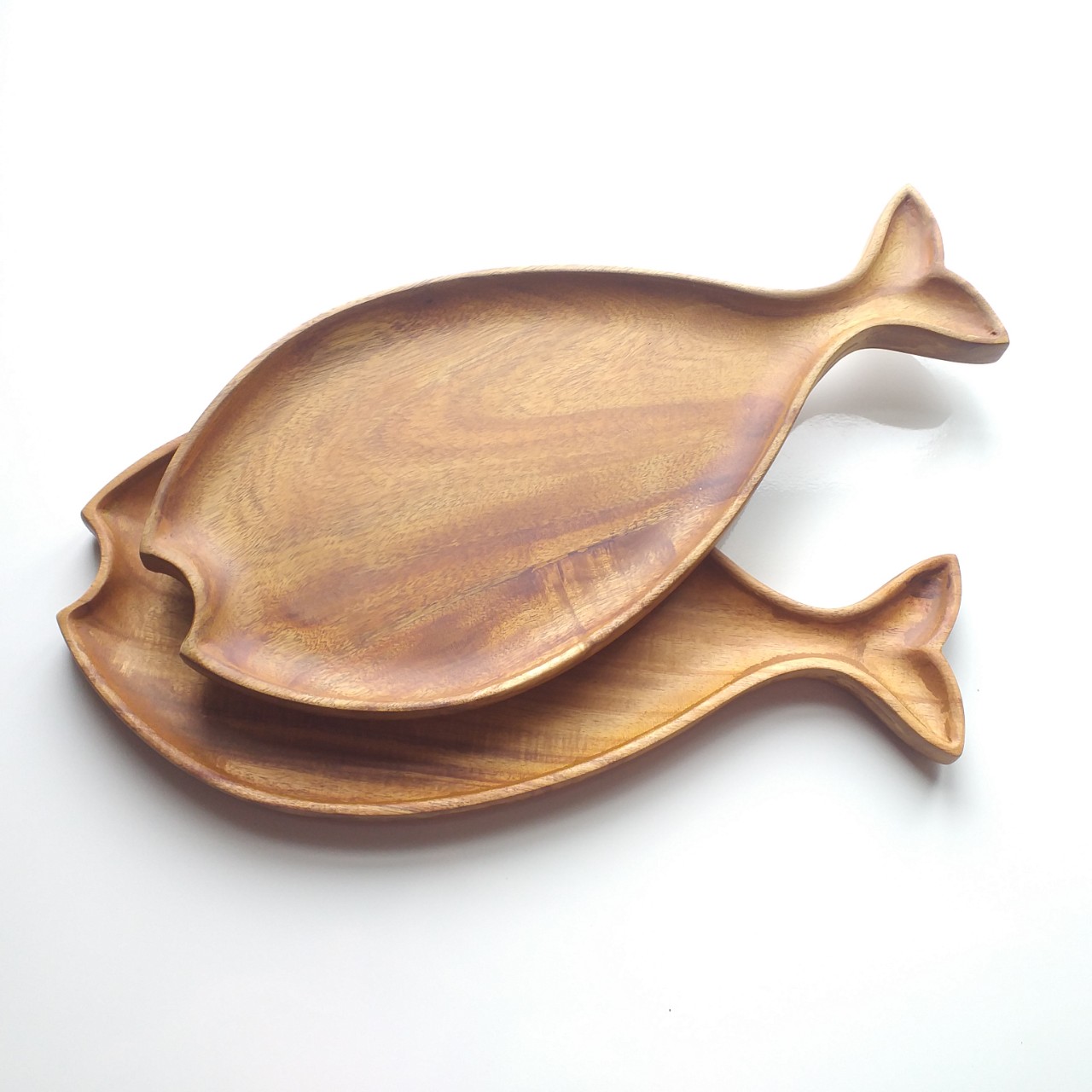 Khay gỗ Keo hình Cá-KG04