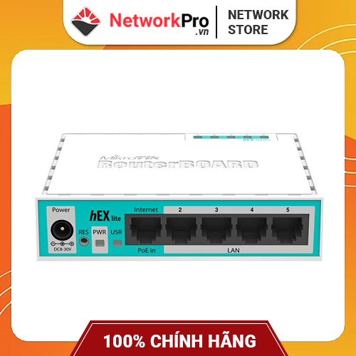 Router MikroTik RB750Gr3 Hàng Chính Hãng - Cân bằng tải 100 thiết bị