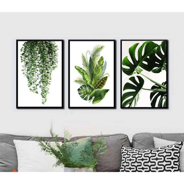 Tranh canvas mẫu cây và lá kích thước 40×60
