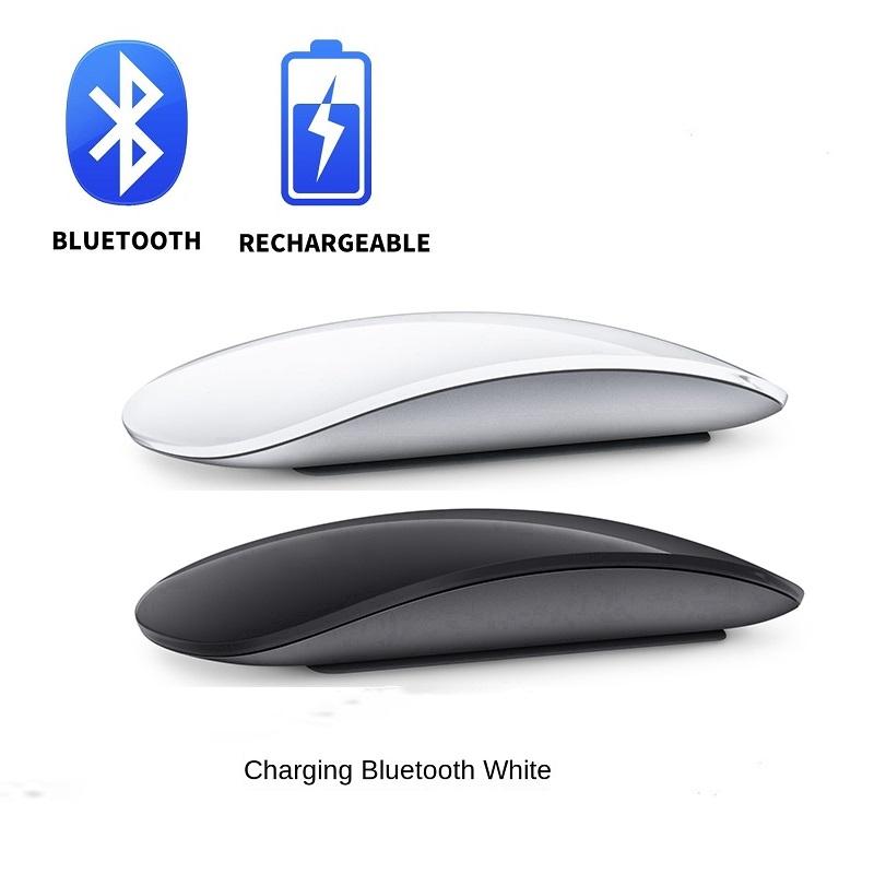 Bluetooth Không Dây Magic Mouse Im Lặng Sạc Laser Máy Tính Slim Thiết PC Chuột Cho Apple Macbook Microsoft