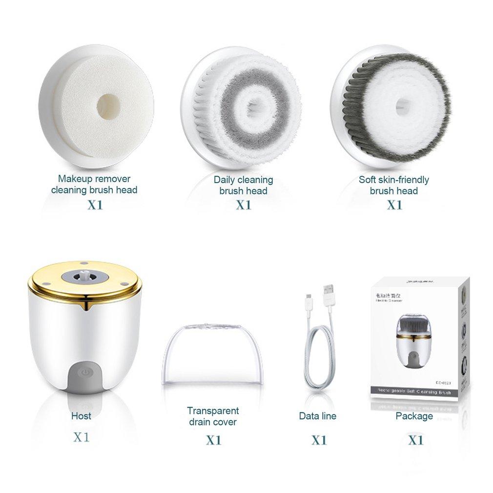 Có Thể Thay Thế Đầu Bàn Chải Mềm Mại Làm Sạch Dụng Cụ Đa Chức Năng Điện Xoay Phù Hợp Cho Sâu Làm Sạch Lỗ Chân Lông