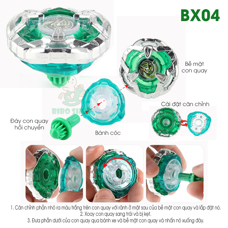 Con Quay BeybladeX BX04 - Knight Shield 3-80N | Beyblade BX04 Loại phòng thủ