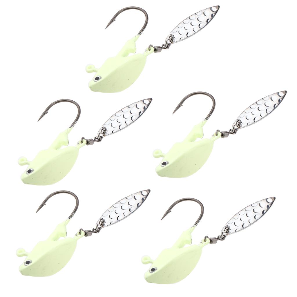 5 Pieces Fishing Jig Lure Freshwater Saltwater Bait Hook Tackle