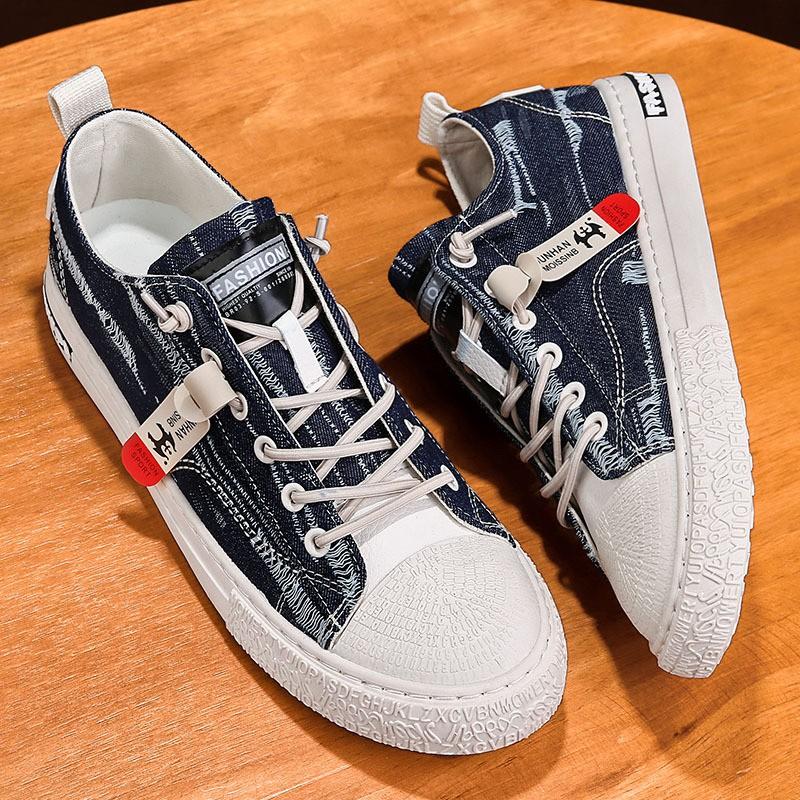 Giày Nam, Giày Sneaker Nam Vải Bò Rách, Đế Khâu Cực HOT 2021