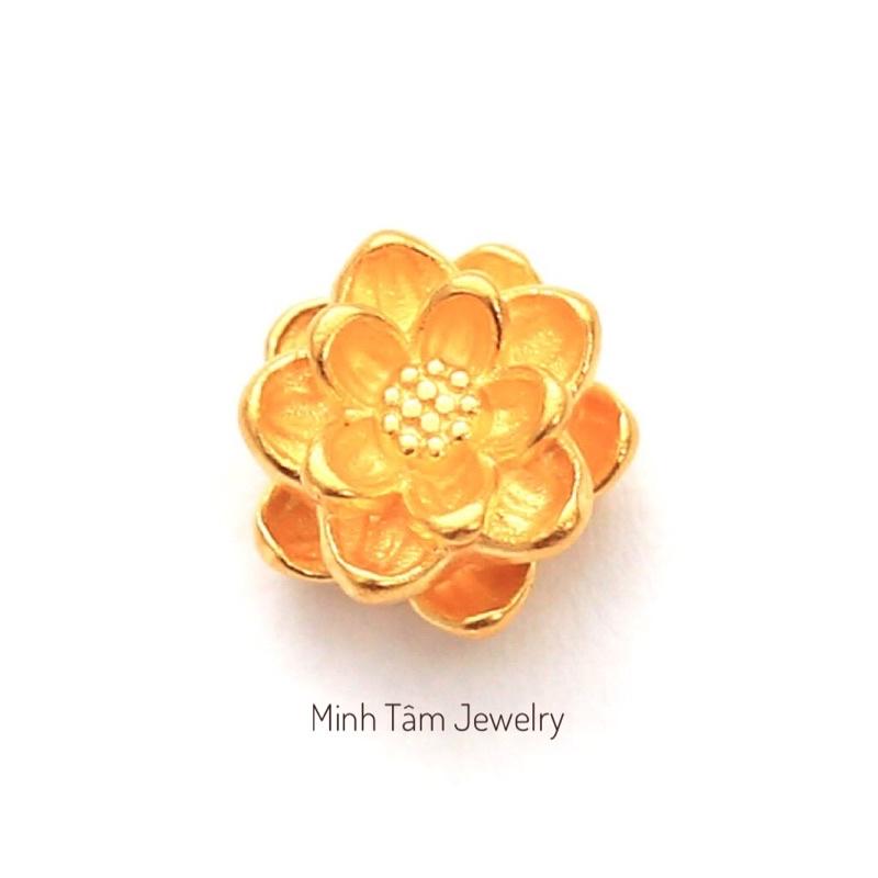 Charm sen 24k size mini,Charm sen v.àng 24k xâu vòng-Minh Tâm Jewelry