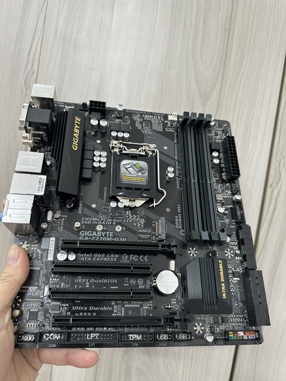 Bo Mạch Chủ (Mainboard) GIGABYTE Z270M D3H (HÀNG CHÍNH HÃNG)