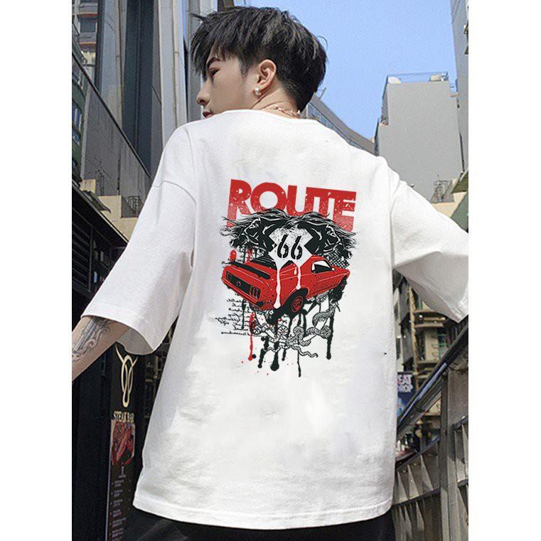 Áo thun unisex form rộng họa tiết cá tính vải dày mịn cực đẹp