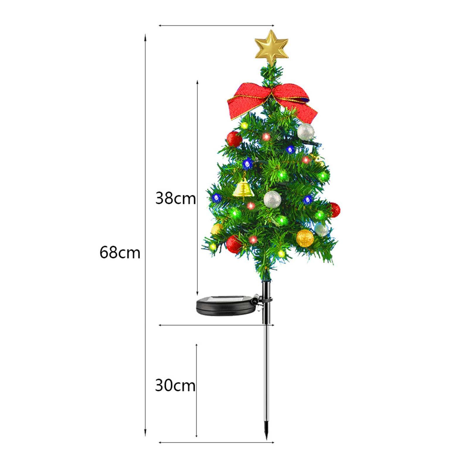 Christmas Tree Solar Light Outside Solar Pathway Lights Garden Lights for Landscape Garden Holiday Porch Patio