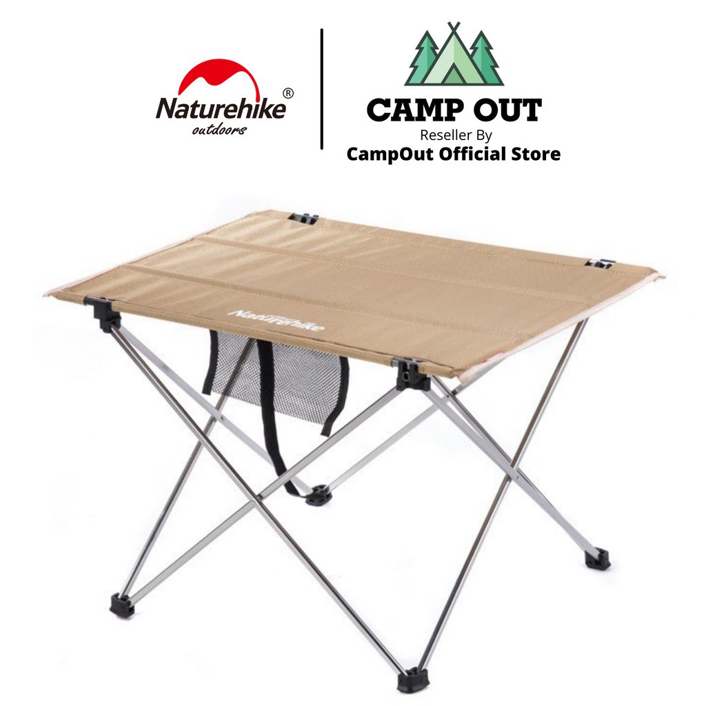 Bàn dã ngoại cắm trại Naturehike campoutvn du lịch NH20JJ020  mặt vải khung nhôm xếp gọn nhẹ chắc chắn dễ mang đi A203