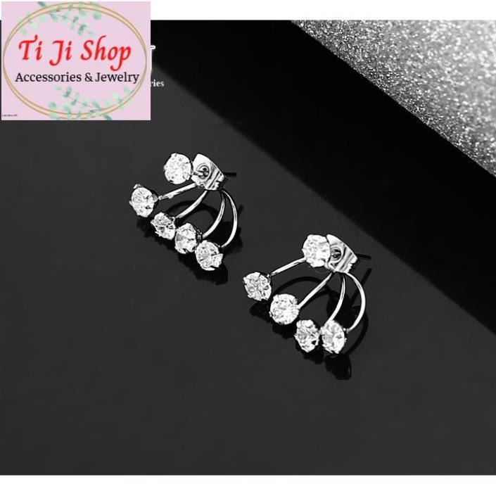 BÔNG TAI INOX NỮ KIỂU CÁNH QUẠT - đẹp, không đen