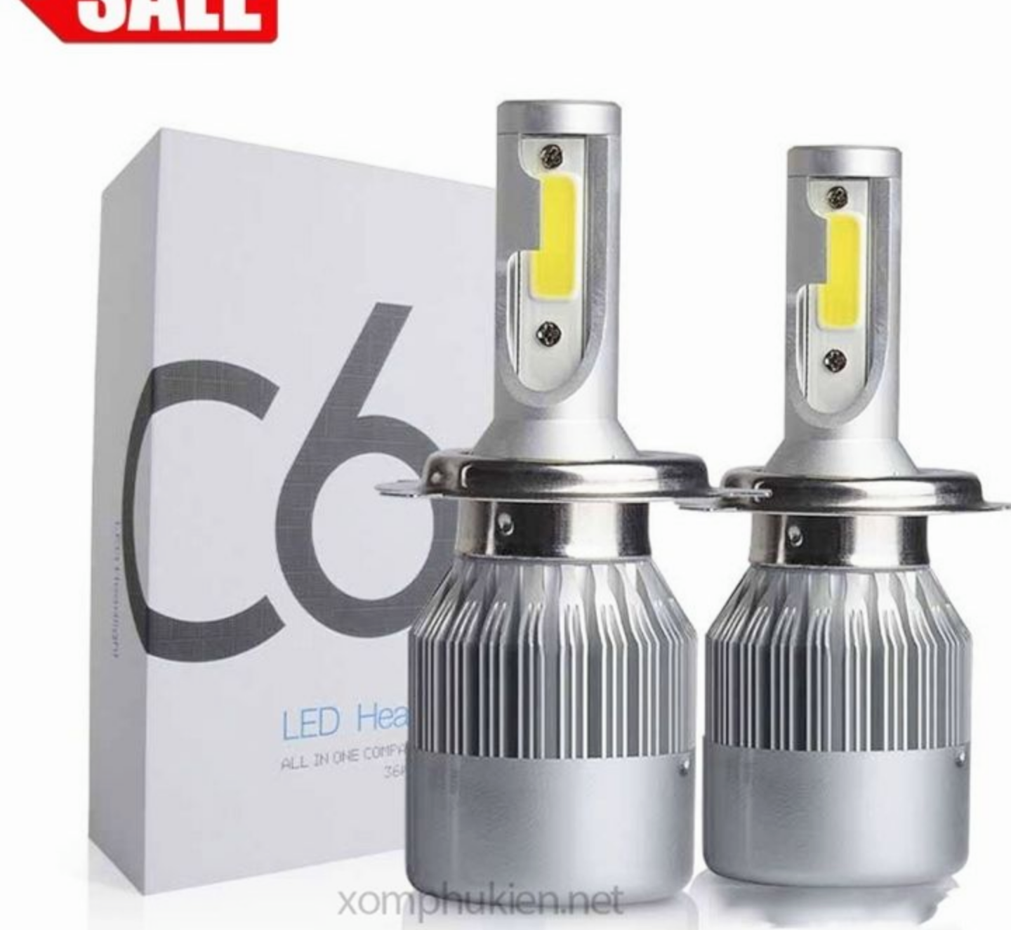 SIÊU SÁNG VỚI 1 ĐÈN PHA LED C6 H4 LẮP XE MÁY VÀ ÔTÔ MẪU MỚI HÀNG CHUẨN