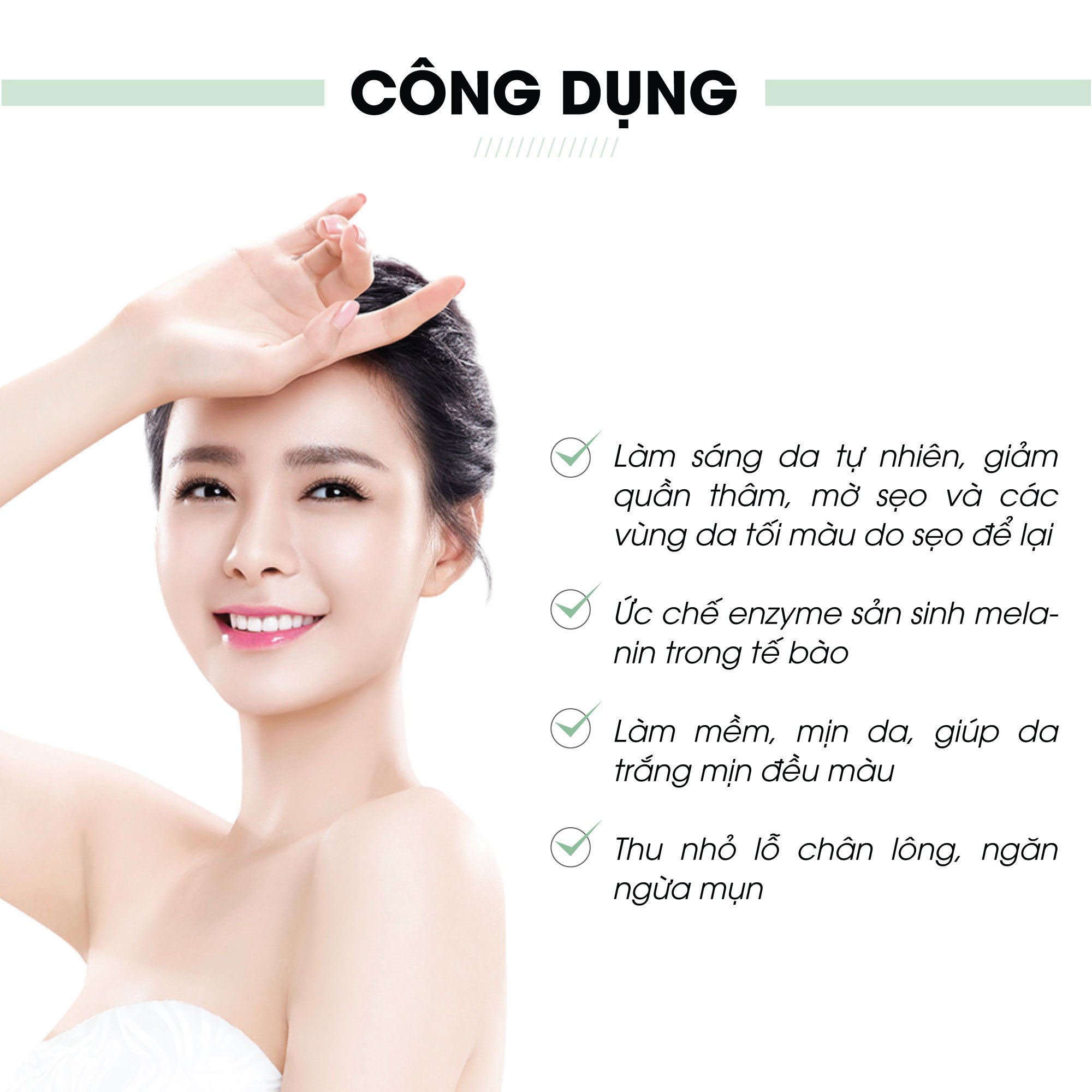 Serum dưỡng trắng da mặt Truesky giúp làm trắng da mặt, dưỡng ẩm và chống lão hoá 15ml - Whitening Face Serum