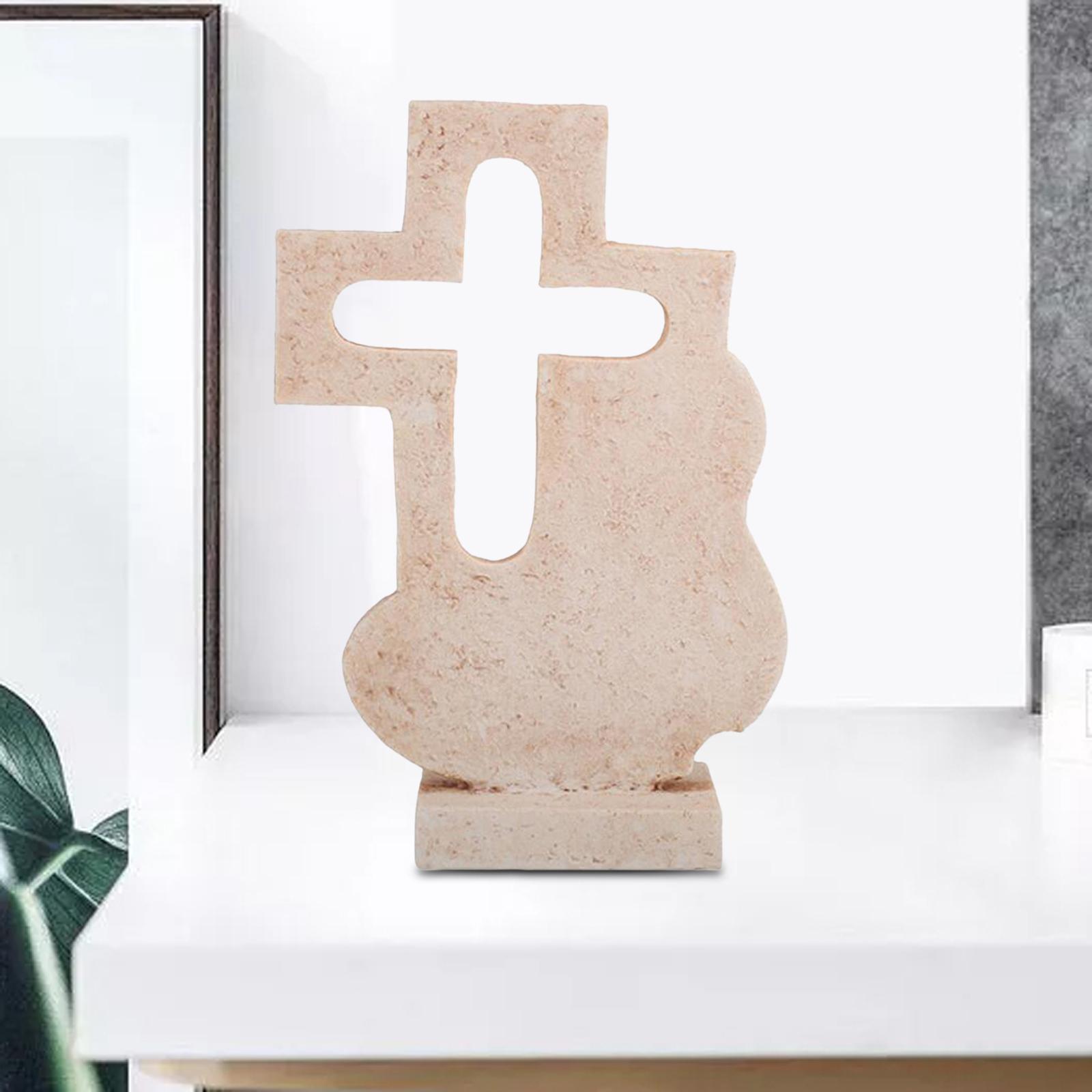 Cross Statue DIY Sculpture Artwork for Party Photo Props Collection Gifts