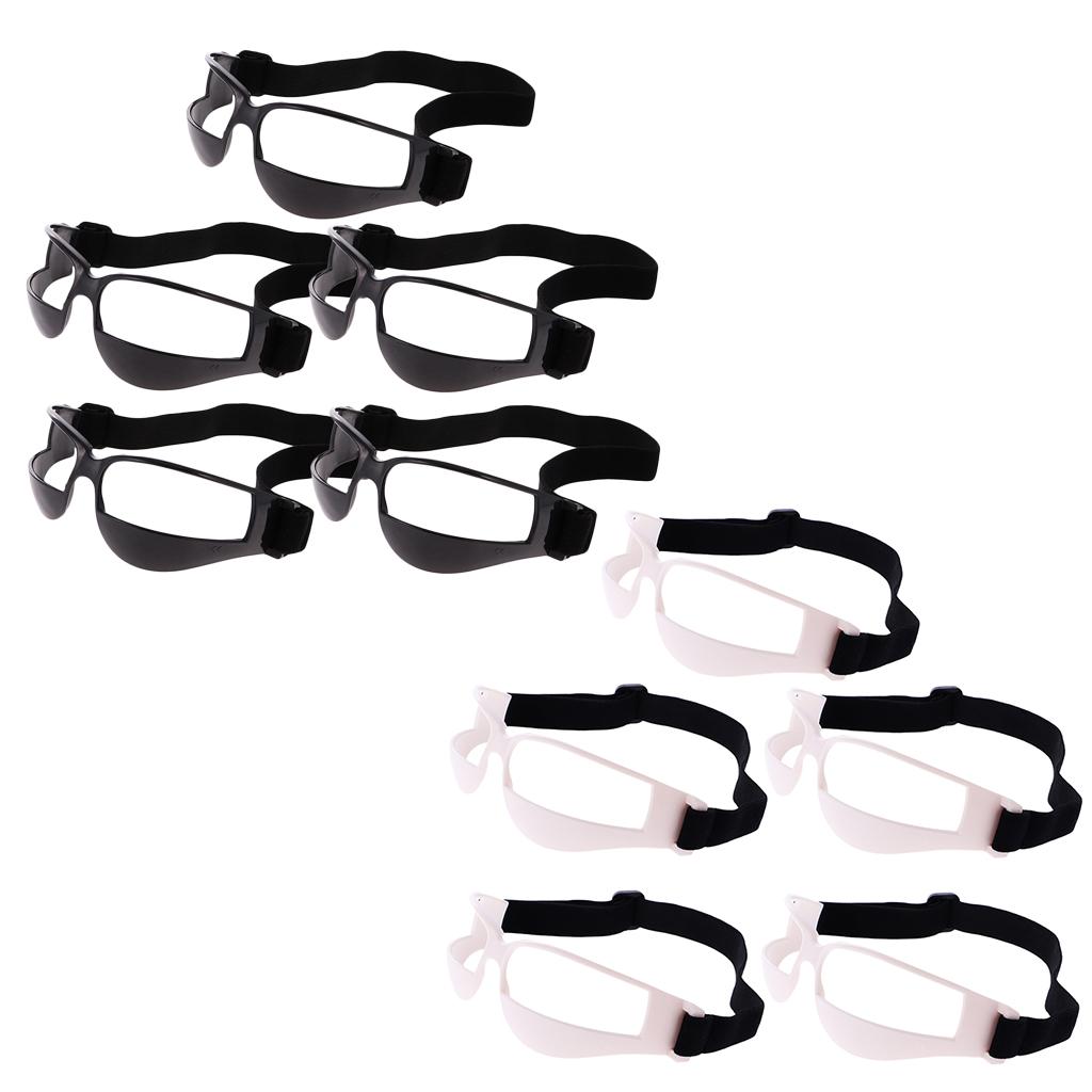 Professional Basketball Glasses Dribble Dribbling Specs Anti Down Goggles Basketball Training Aid, White or Black