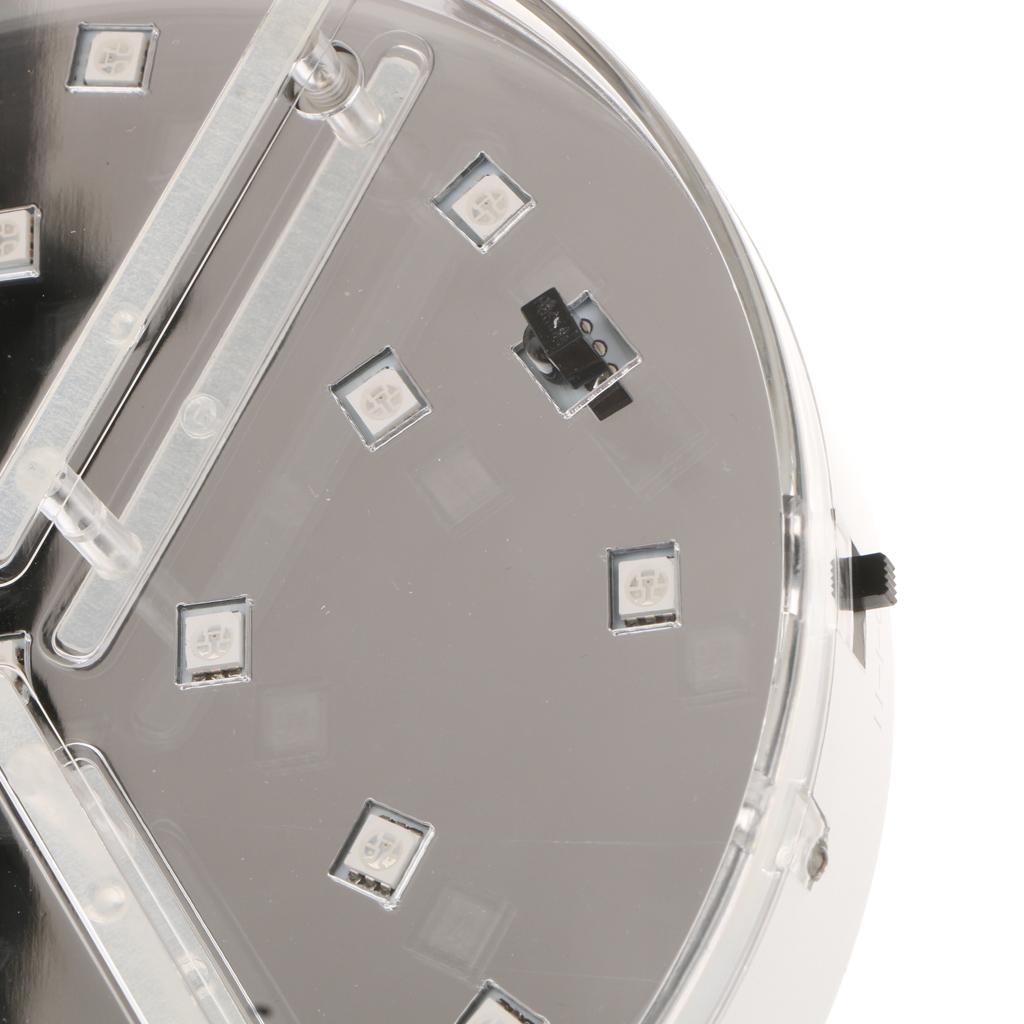 Round Battery Power RGB LED Display Exhibition Base Stand with Remote Controller