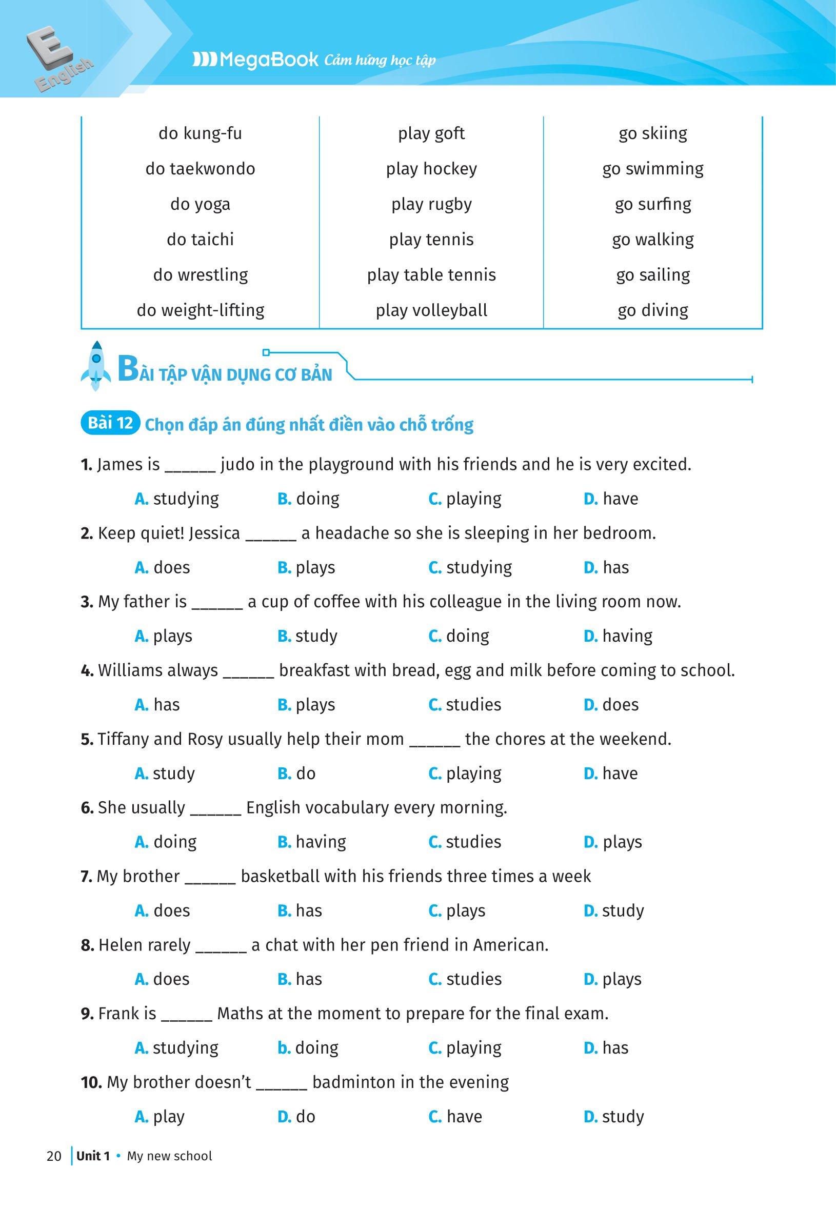 Luyện Chuyên Sâu Ngữ Pháp Và Bài Tập Tiếng Anh 6 - Tập 1 (Theo Chương Trình Global Success)