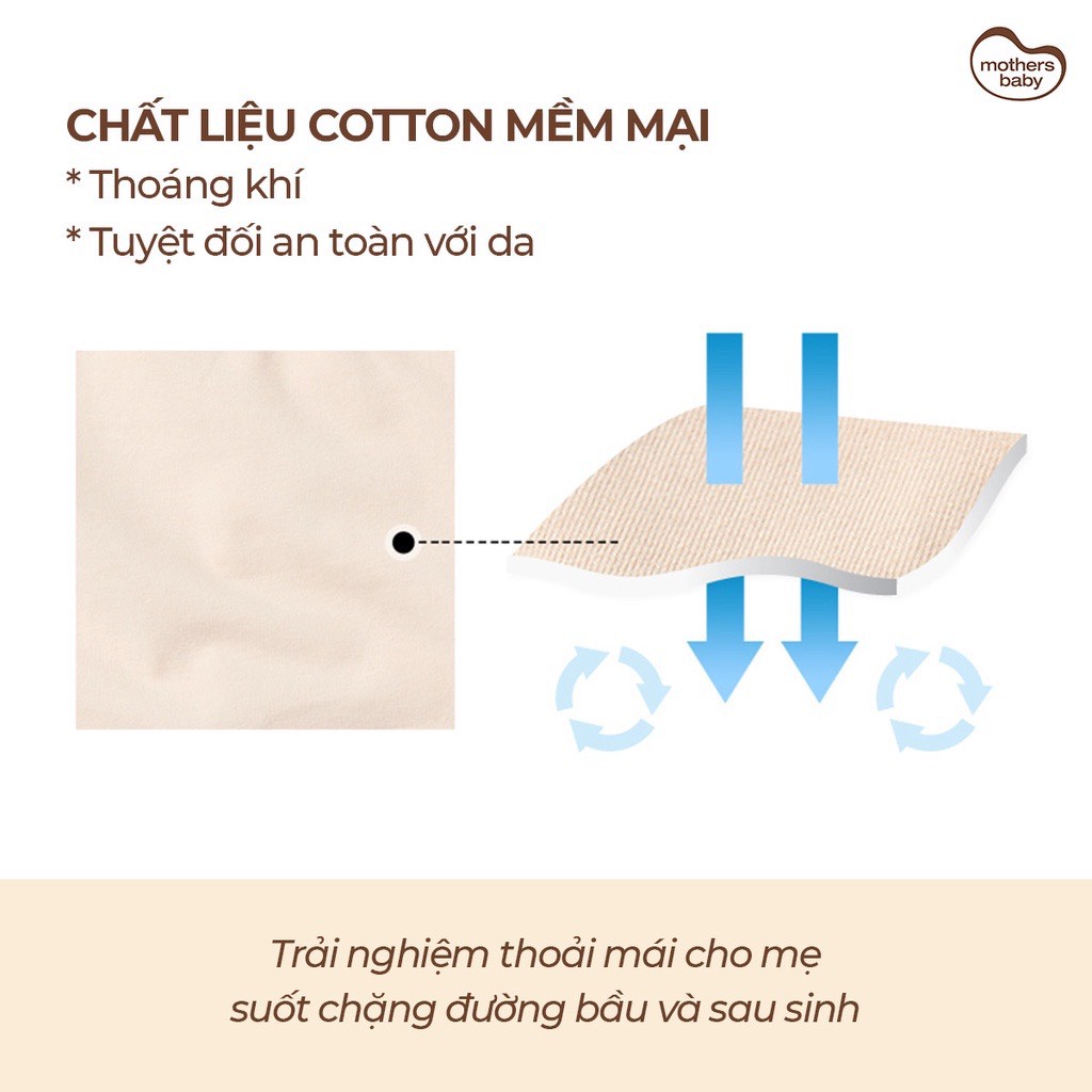 Áo Lót Bầu Sau Sinh Cho Con Bú Chống Chảy Xệ Cao Cấp Chất Liệu Cotton - Thương Hiệu Mothersbaby Hàn Quốc