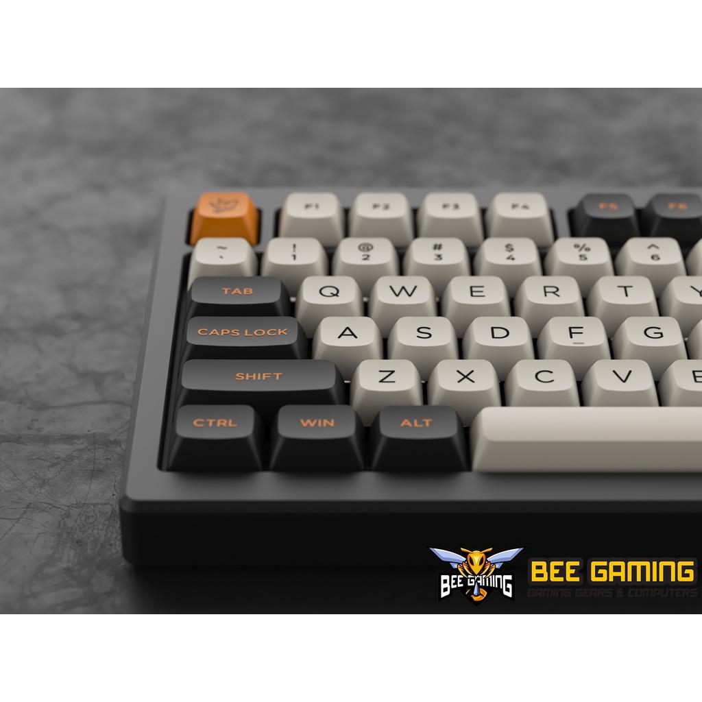 Bộ keycap chính hãng AKKO - Carbon Retro (PBT Double Shot / ASA-Low Profile / 155 nút))