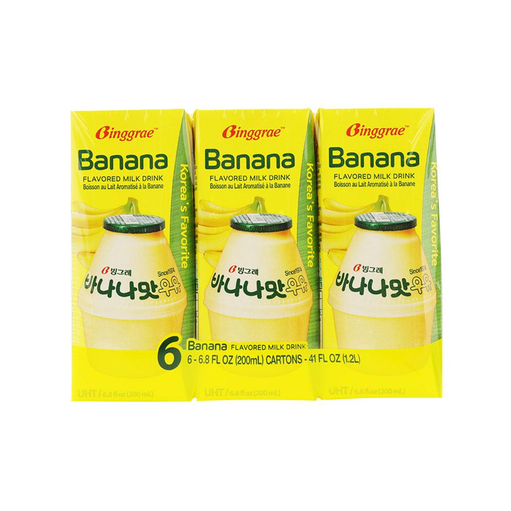 Thùng Sữa Chuối Hàn Quốc Binggrae Banana Milk (200ml x 24 hộp)