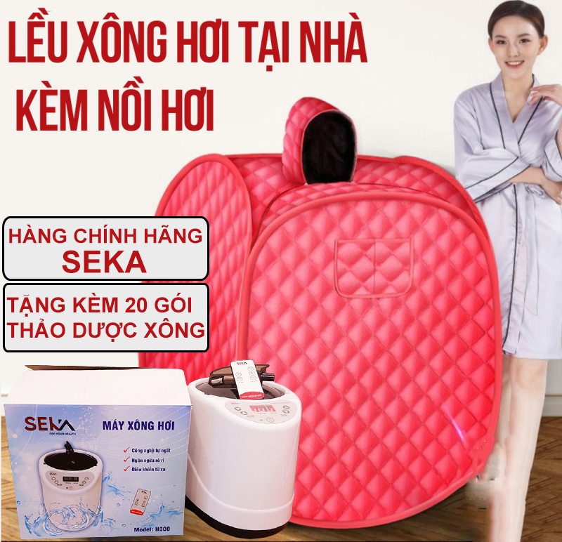 [Hàng chính hãng] Lều Xông Hơi Tại Nhà Có Nồi Xông Hơi - Nồi Xông Hơi SEKA Cao Cấp Tặng Kèm 20 Gói Thảo Dược Xông