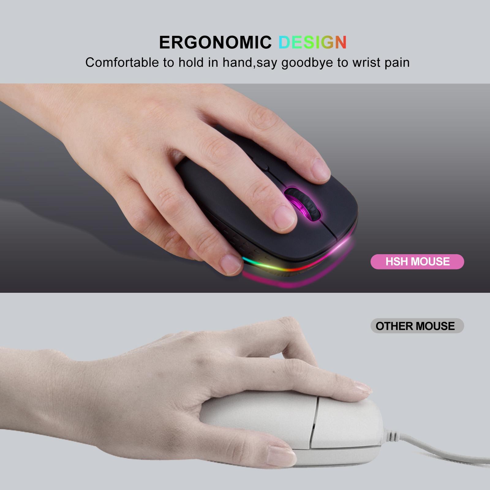 Bluetooth Mouse .1 and 2.4G Optical Mouse 1000-1200-1600 DPI for Computer