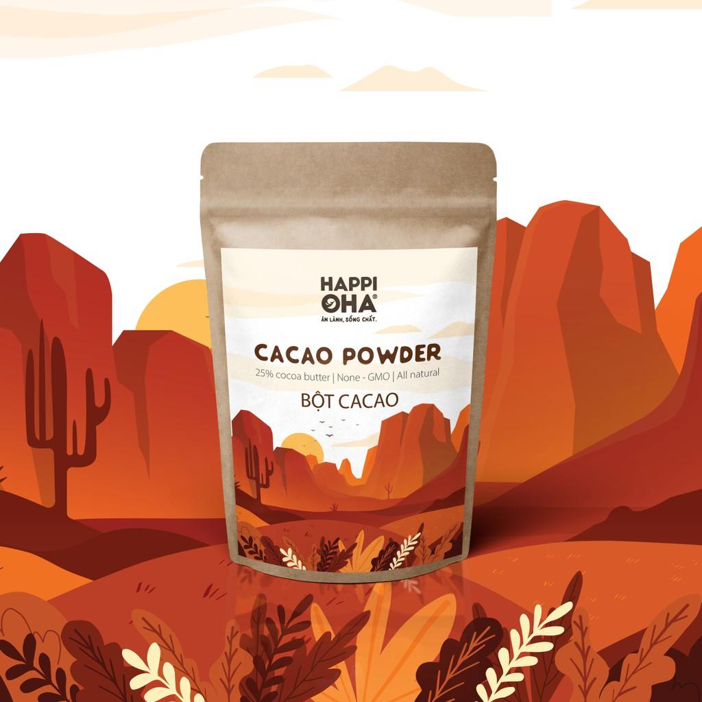 Bột Cacao Nguyên Chất Hảo Hạng 100% - Dòng Natural thuần tự nhiên, không kiềm hoá 50g - 250g