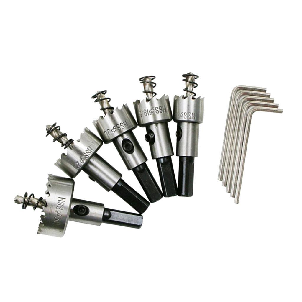 High Speed Steel HSS Hole Opener Metal Drill Bits Hole Cutter Saw Set