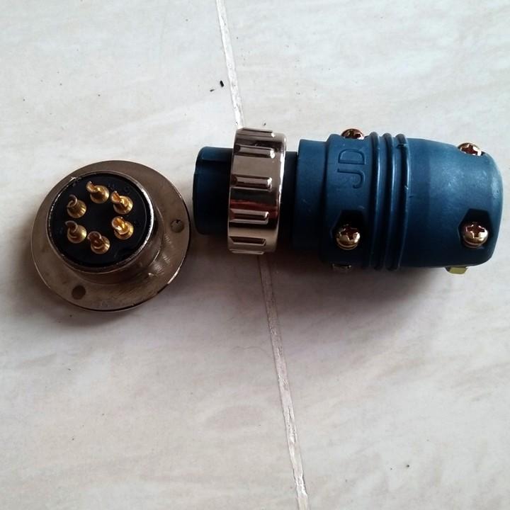 Giắc điều khiển MIG 6 chân cho máy hàn MIG cấp dây rời
