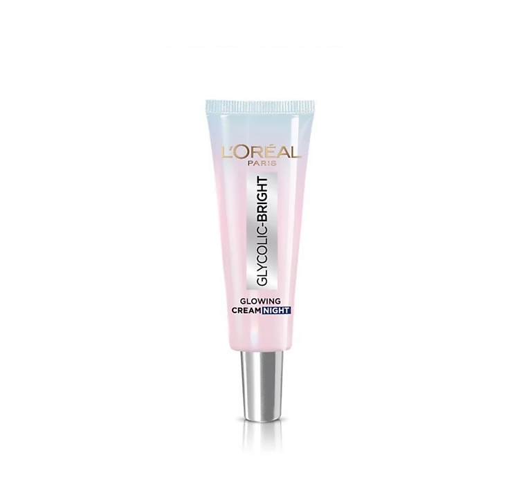 [L'OREAL PARIS] Kem Dưỡng Ban Đêm AHA Giúp Mờ Thâm Nám Và Cấp Ẩm Tối Ưu Glycolic Bright Glowing Cream Night 50/15/7.5ml