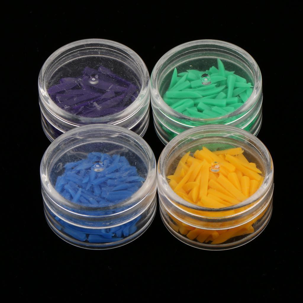 Bulk Lot 400 Pieces 4 Sizes 4 Colors Oral Disposable Teeth Diastema Wedges With Box Supply