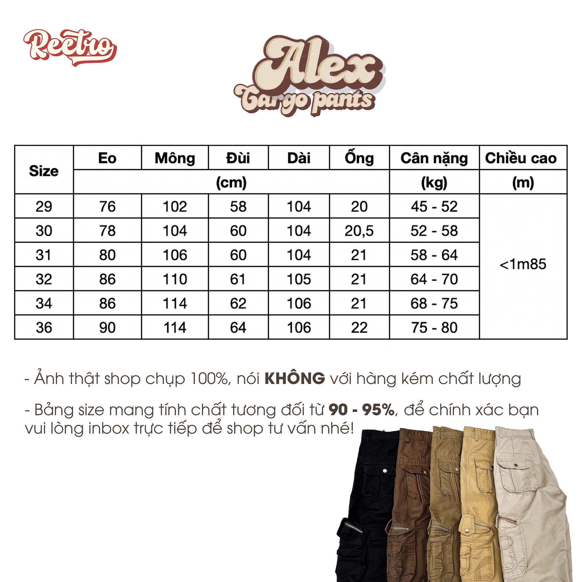Quần Kaki Túi Hộp Nam Nữ Alex Retro Ống Suông Rộng Chất Vải Dày Dặn Phong Cách Đường Phố