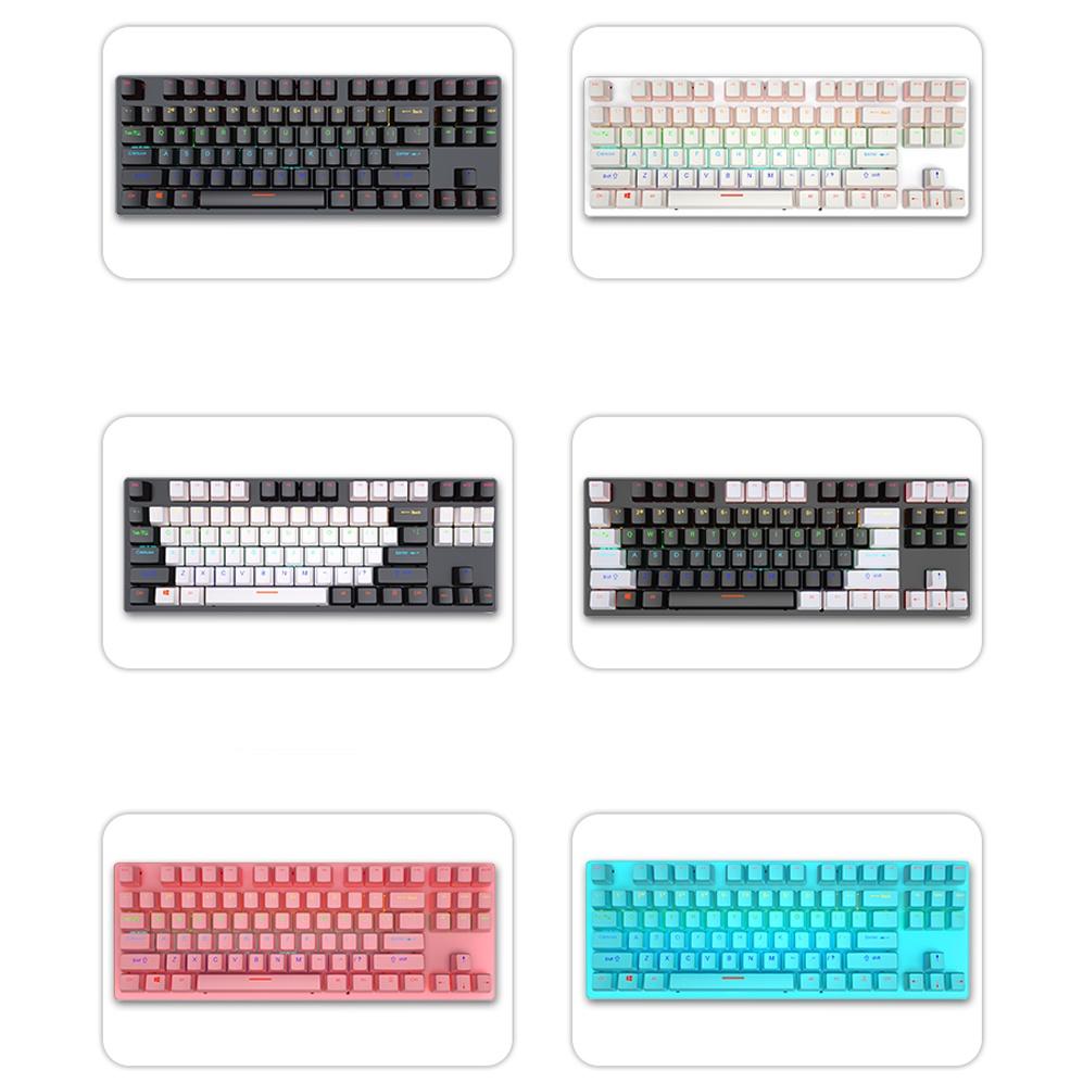 Bàn phím cơ Coputa bàn phím máy tính gaming chơi game laptop TKL Full LED Rainbow K550