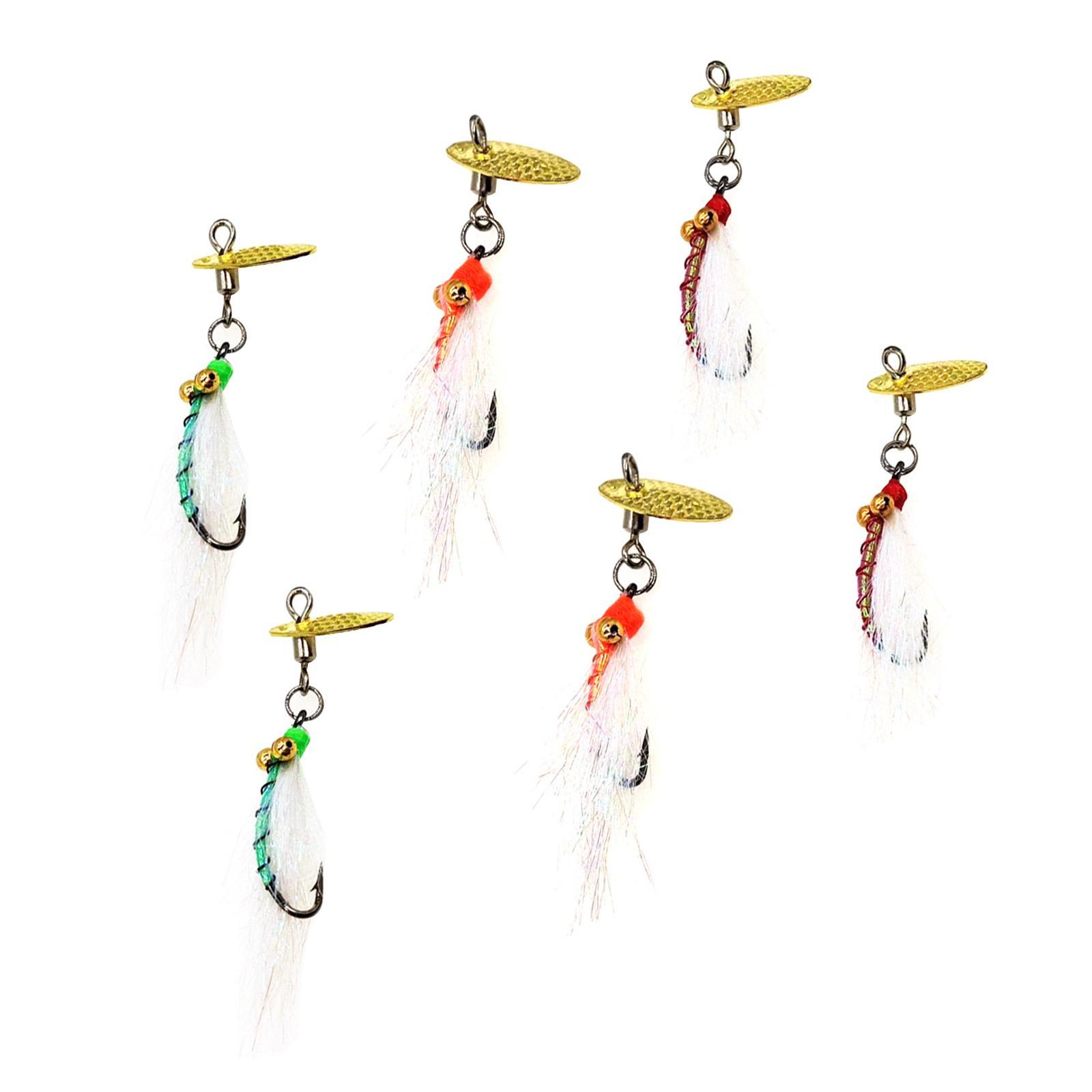 Realistic Fly Fishing Flies Accessory Stainless Streamers with Hook