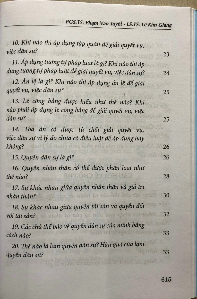 Câu Hỏi Thường Gặp Trong Lĩnh Vực Dân Sự