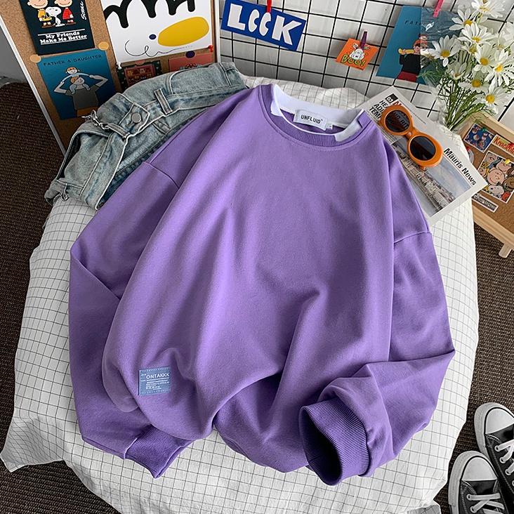 Áo Sweater Layer Rách Unisex Dài Tay Chất Liệu Mềm Mịn - Áo Thun Unisex Dài Tay