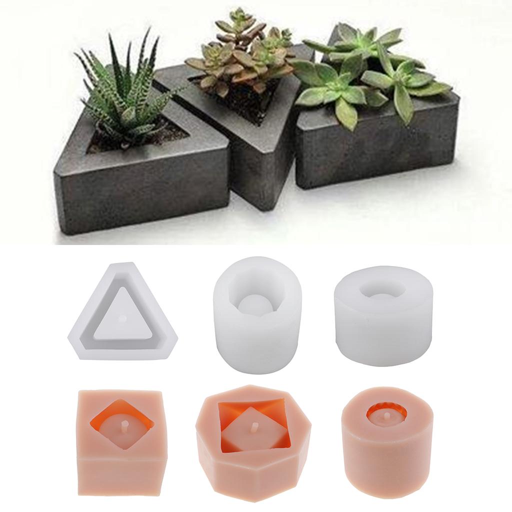 Cake Dessert Silicone Molds DIY Self Made Candle Chocolate Flower Pots Molds