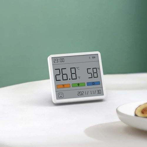 Nhiệt ẩm kế Sothing Duka TH1, đo nhiệt độ, độ ẩm, hiển thị trạng thái, ngày giờ, độ chính xác cao, màn hình LCD 3,67inch