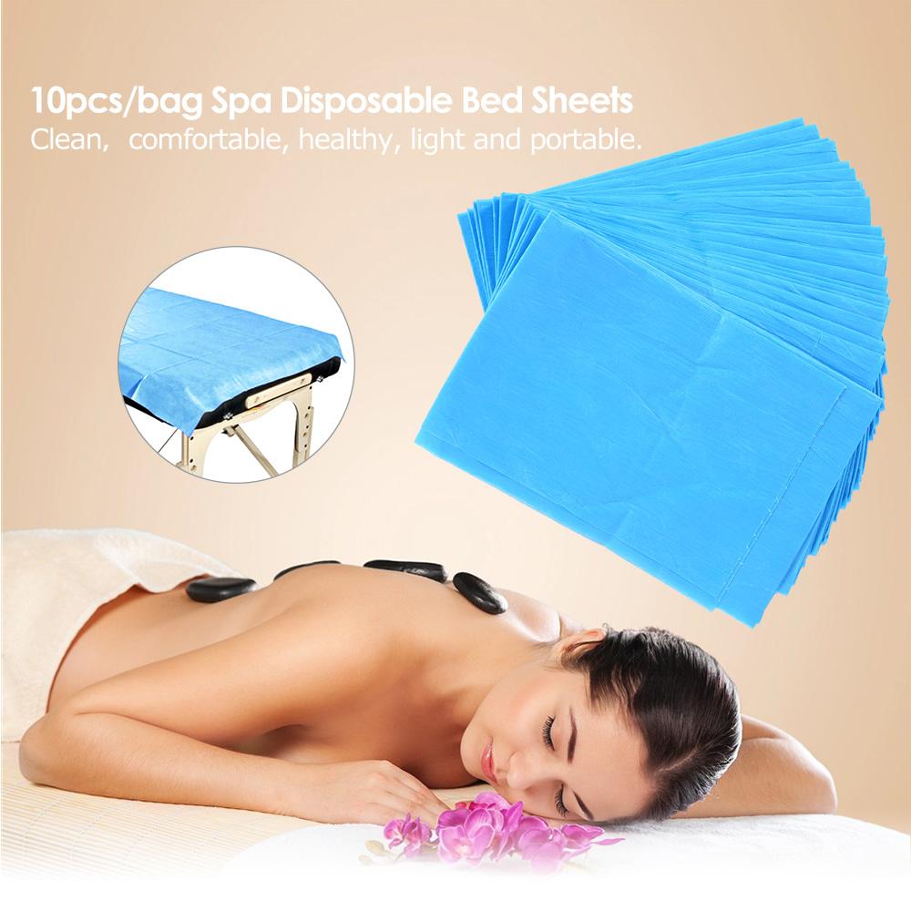 Miếng tấm trải giường spa chống thấm nước dùng 1 lần 10 miếng/gói