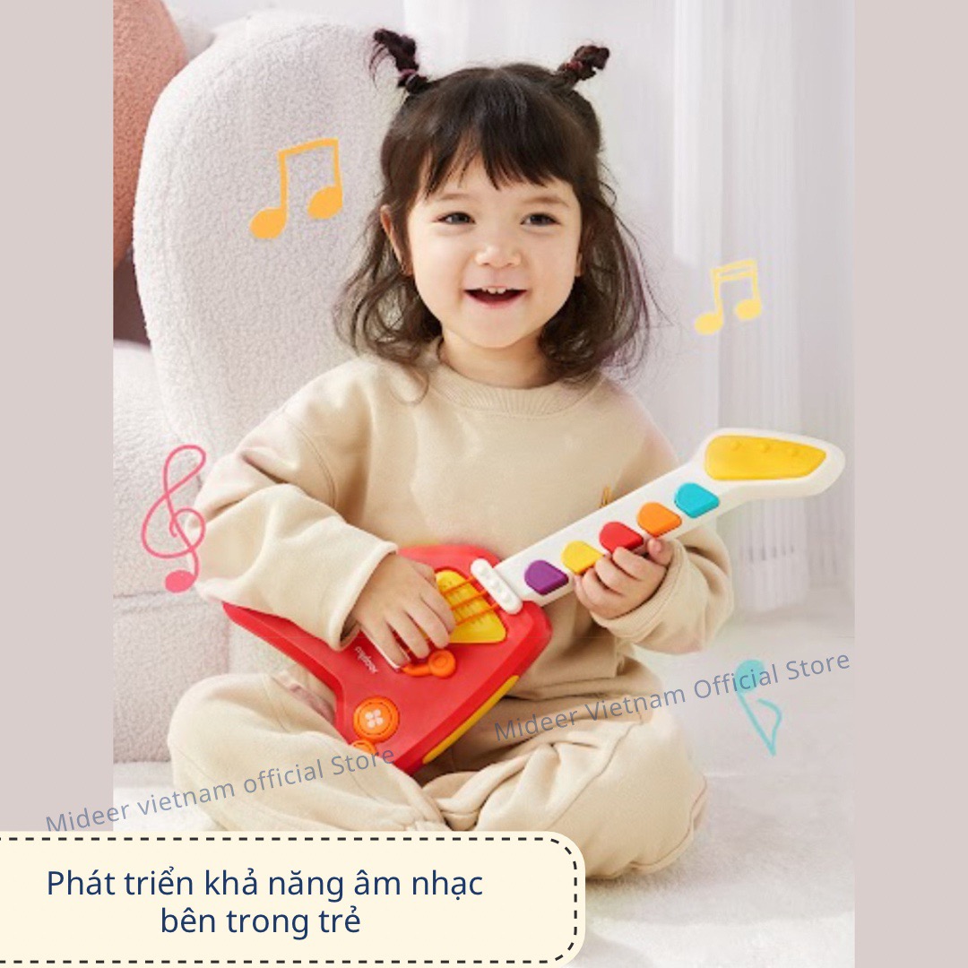 Đàn Guitar mini điện tử cho bé Mideer 4 in 1 Electronic Guitar toys, đồ chơi âm nhạc cho bé