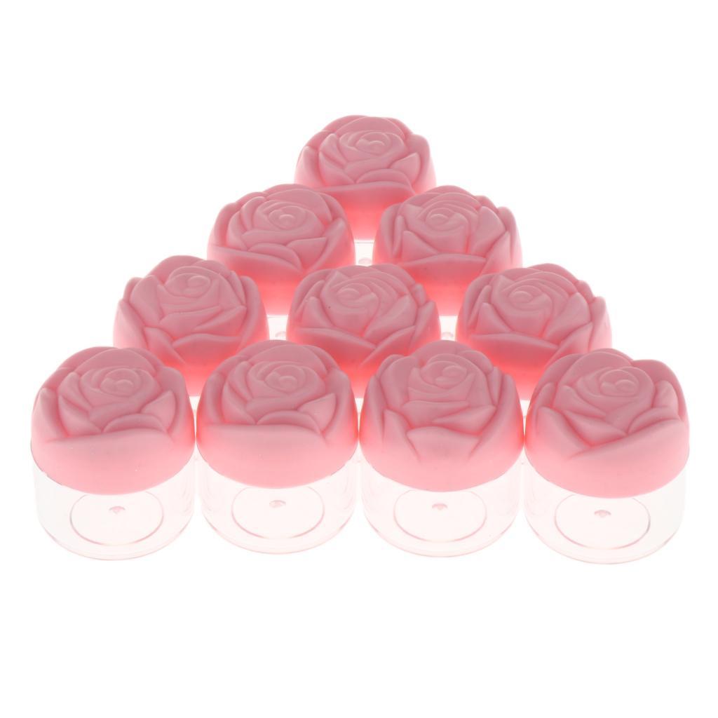 10pcs Empty Makeup Cream Storage Containers Case Jar Pot